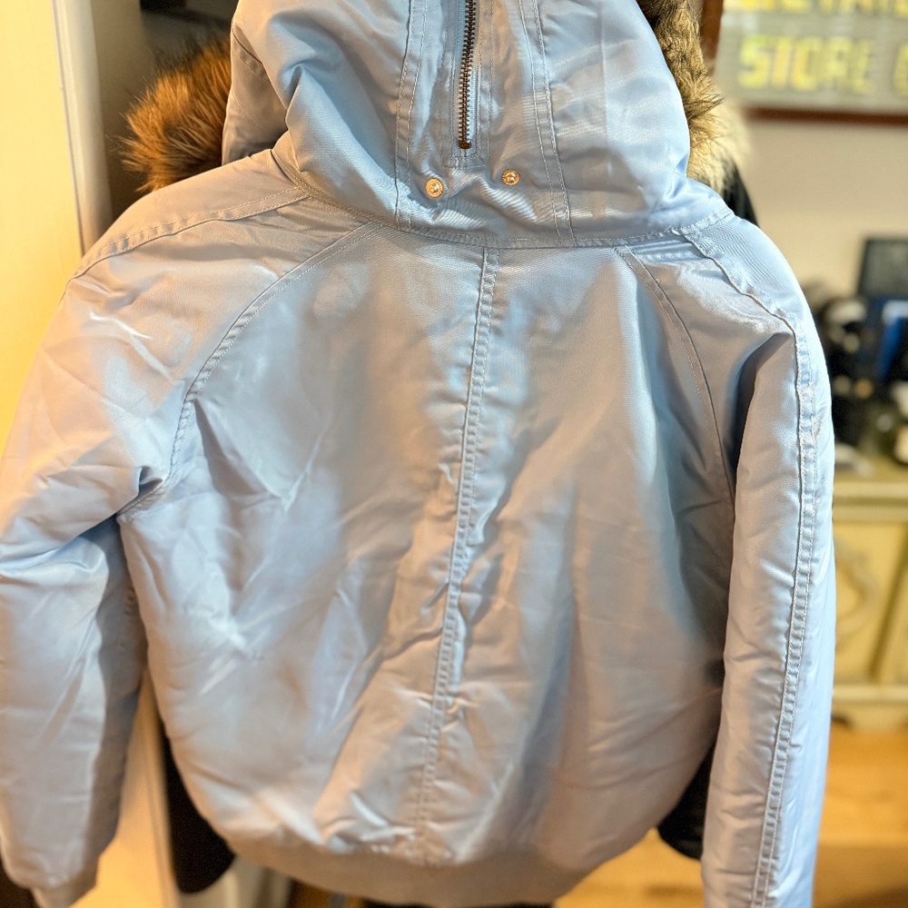 Juicy Couture Vintage Y2k Bomber Jack with Fur Collar Size M - Picture 4 of 11